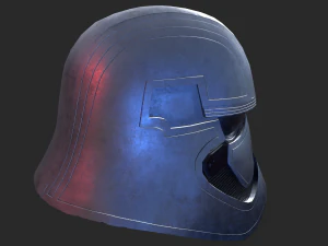 phasma helmet pbr low poly 3D Model
