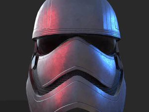 phasma helmet pbr low poly 3D Model