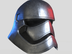 phasma helmet pbr low poly 3D Model