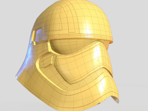 phasma helmet pbr low poly 3D Model