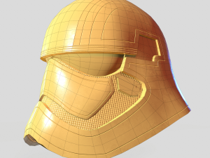 phasma helmet pbr low poly 3D Model