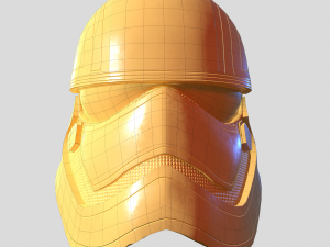 phasma helmet pbr low poly 3D Model