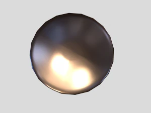 flat head bolt nut pbr 6 pack 3D Model