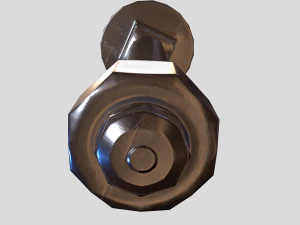 flat head bolt nut pbr 6 pack 3D Model