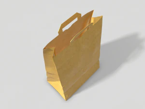 paper bag pbr low poly 3D Model