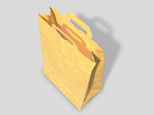 paper bag pbr low poly 3D Model