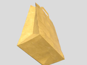 paper bag pbr low poly 3D Model