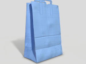 paper bag pbr low poly 3D Model