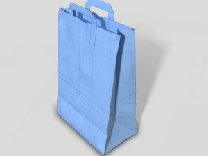 paper bag pbr low poly 3D Model