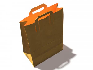 paper bag pbr low poly 3D Model