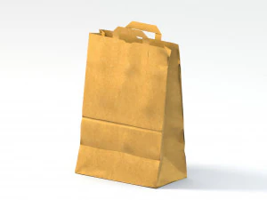paper bag pbr low poly 3D Model