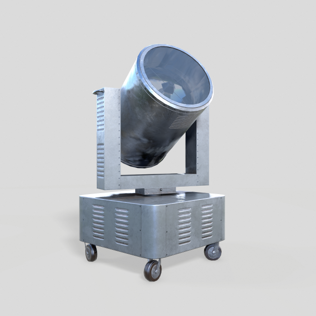 riged search light Model 3D .c4d .max .obj .3ds .fbx .stl .blend 