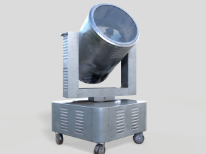 riged search light 3D मॉडल