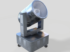 riged search light Model 3D