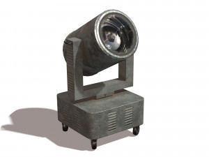 riged search light Model 3D