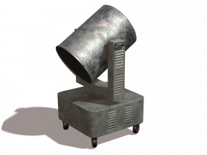 riged search light Model 3D