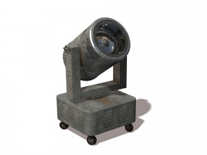 riged search light Model 3D