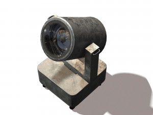 riged search light Model 3D