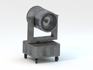 riged search light Model 3D