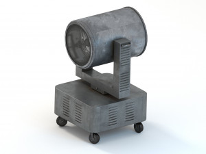 riged search light Model 3D