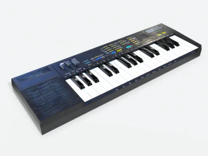 synthesizer pbr low poly 3D Model