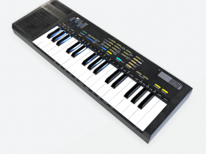 synthesizer pbr low poly 3D मॉडल