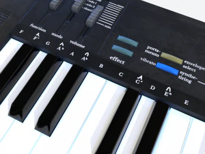 synthesizer pbr low poly 3D Model