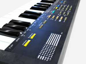 synthesizer pbr low poly 3D मॉडल
