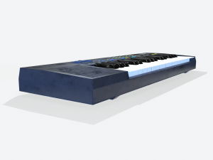 synthesizer pbr low poly 3D मॉडल