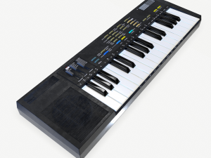 synthesizer pbr low poly 3D मॉडल