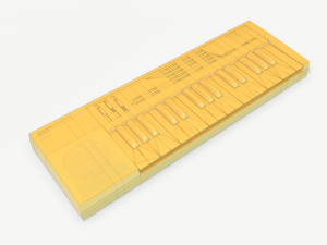 synthesizer pbr low poly 3D मॉडल