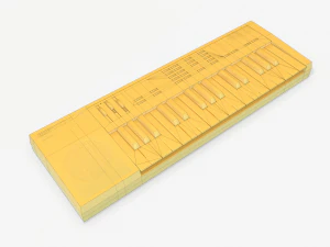 synthesizer pbr low poly 3D Model