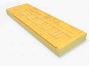 synthesizer pbr low poly 3D मॉडल