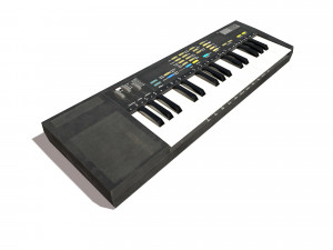 synthesizer pbr low poly 3D मॉडल
