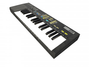 synthesizer pbr low poly 3D मॉडल