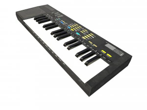 synthesizer pbr low poly 3D Model