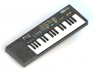 synthesizer pbr low poly 3D मॉडल