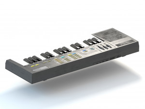 synthesizer pbr low poly 3D मॉडल