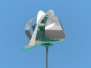 futuristic architecture skyscraper 06 Modelo 3D