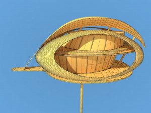 futuristic architecture skyscraper 06 Modelo 3D