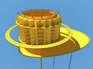 futuristic architecture skyscraper 08 3D Model