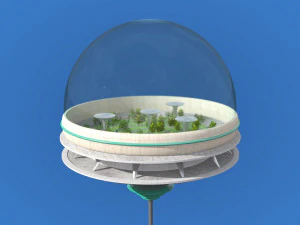 хмарочос футуристичної архітектури 09 3D Модель