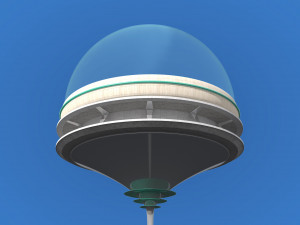 futuristic architecture skyscraper 09 Model 3D