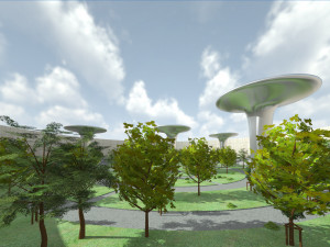 futuristic architecture skyscraper 09 Model 3D