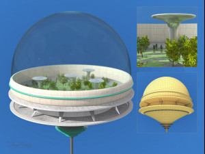 futuristic architecture skyscraper 09 Model 3D