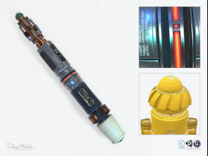 звукова викрутка sci-fi pbr 3D Модель