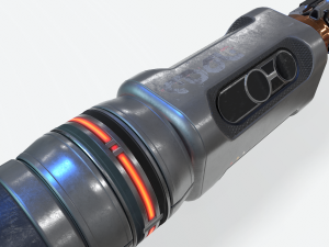 sonic screwdriver sci-fi pbr 3D Model