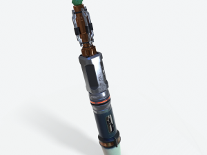 sonic screwdriver sci-fi pbr 3D Model