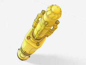 звуковая отвертка научно-фантастическая pbr 3D Модель