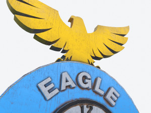 eagle cafe motorway sign Modelo 3D